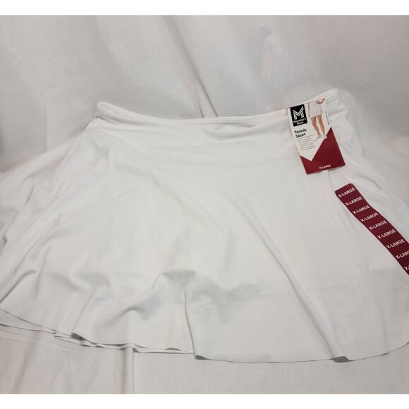 NWT XL Womens White Tennis Skorts Pockets Built in Shorts Members Mark - Picture 10 of 10